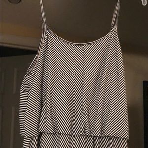 Black and white maxi dress